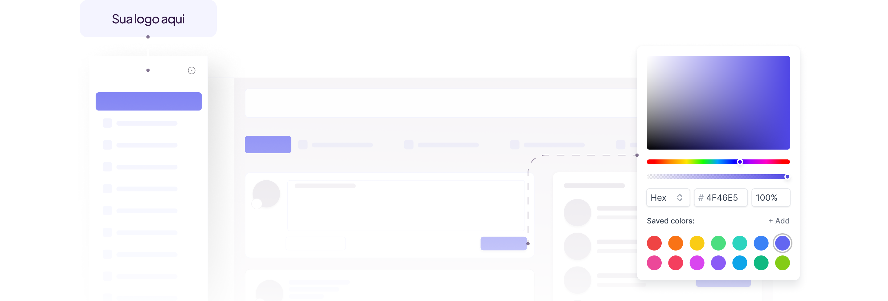 Dashboard administrativo da Collaab