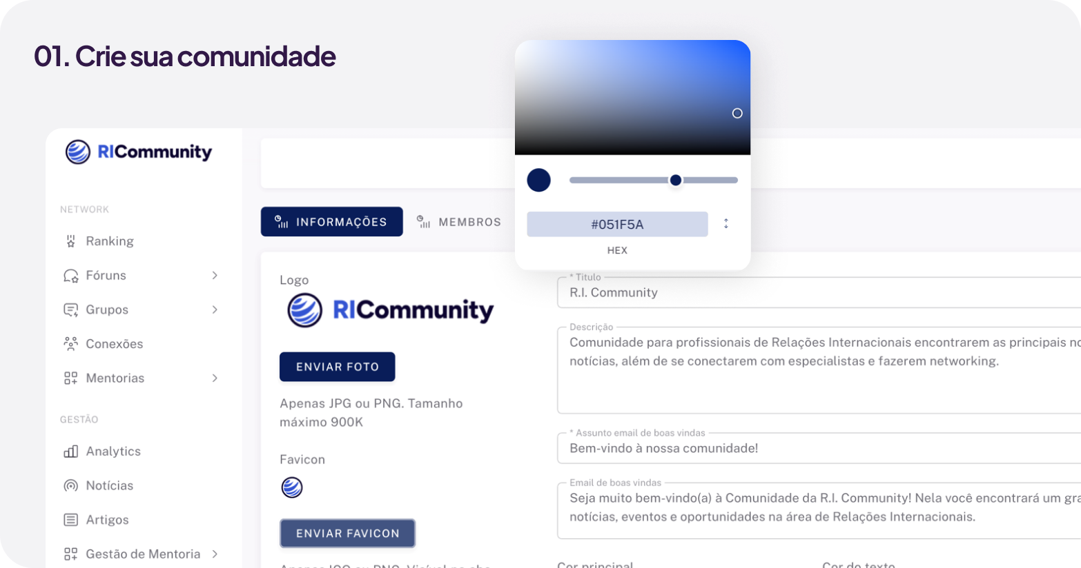 01. Crie sua comunidade